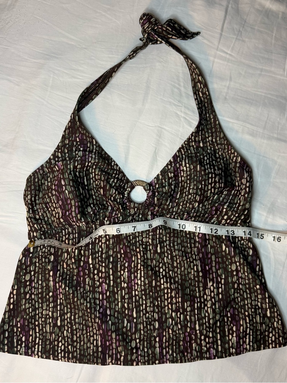 Merona Women’s Printed Halter Swim Top – Size M